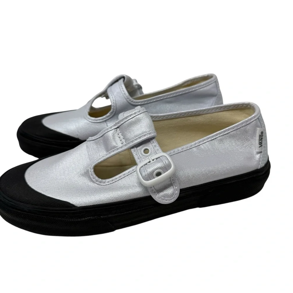 Vans Style 93 Coated Canvas True White Mary Jane Shoes Women’s Size 8 New